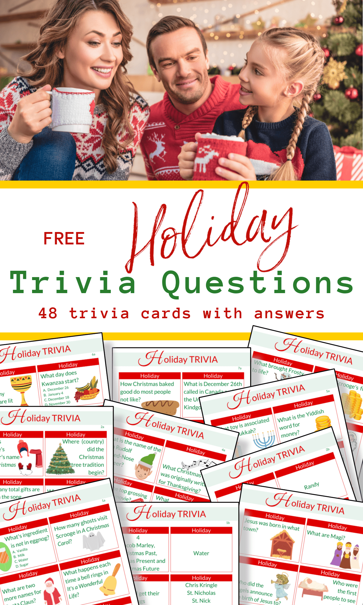 Holiday Trivia Questions And Answers Printable Holiday Facts 