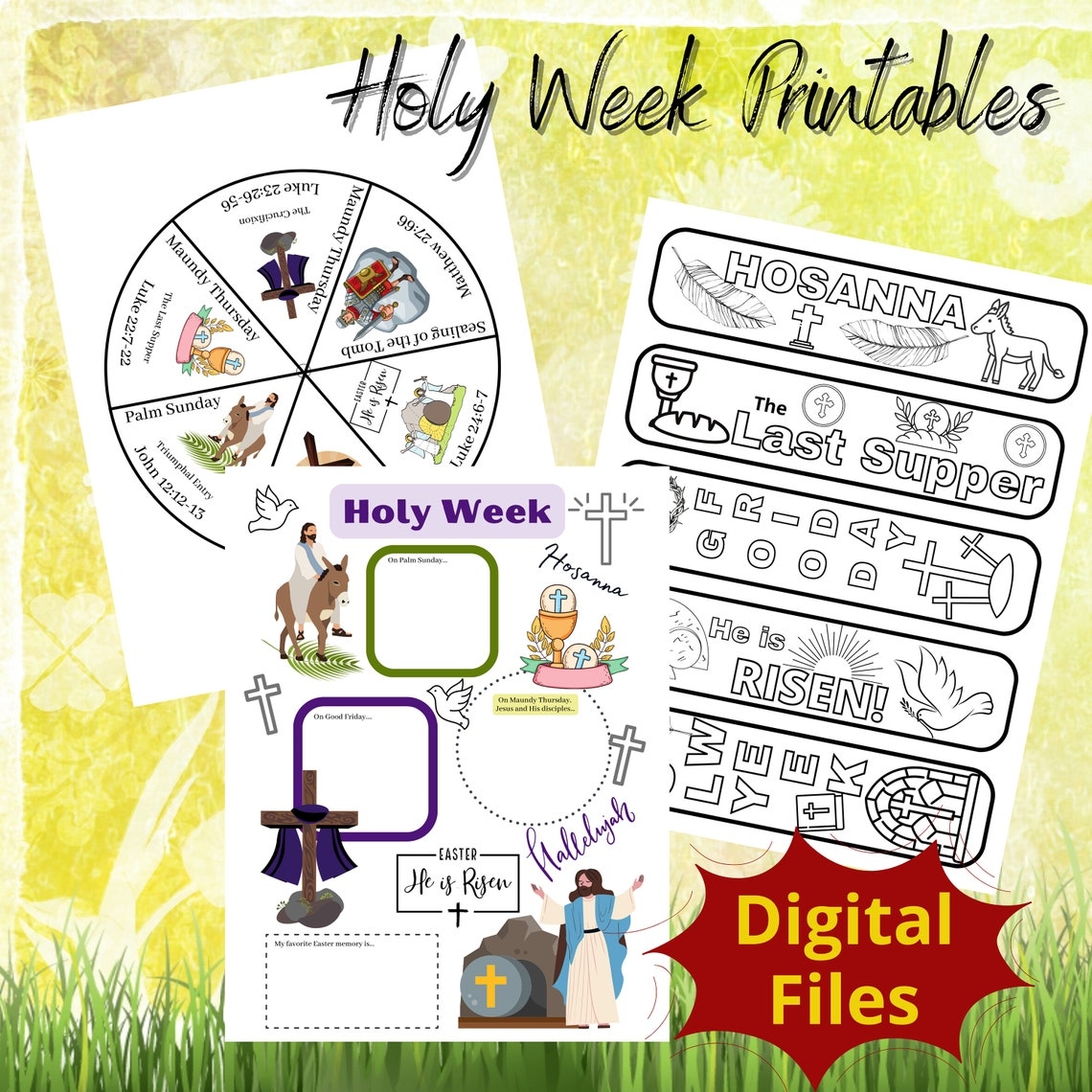 Holy Week Kids Printable Activities Easter Activities For Kids 