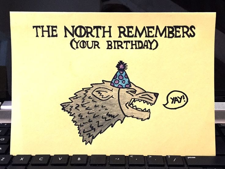 Homemade Game Of Thrones Birthday Card