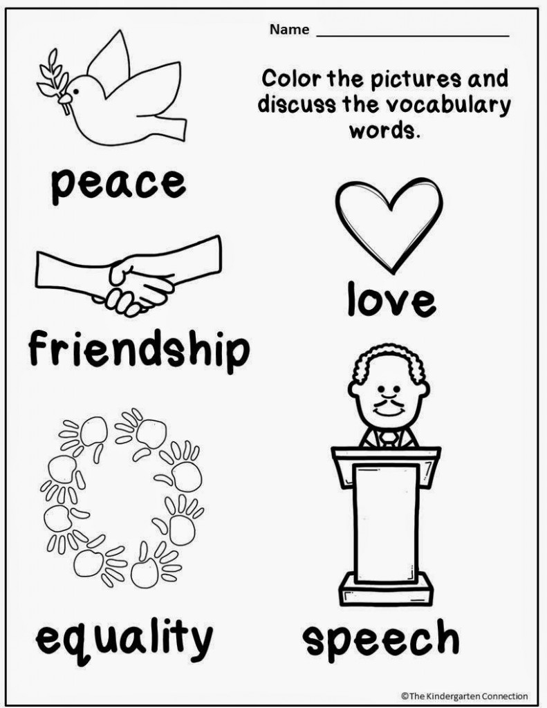 printable martin luther king jr activities for kindergarten