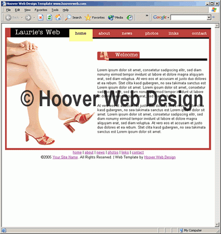 Hoover Web Templates Preview home1286 HTML Web Site Design Templates