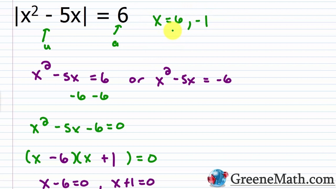 How To Solve Absolute Value Expressions