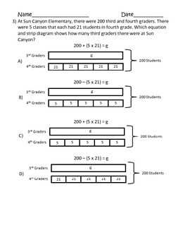 How To Use Tape Diagrams To Solve Equations A Comprehensive Worksheet 