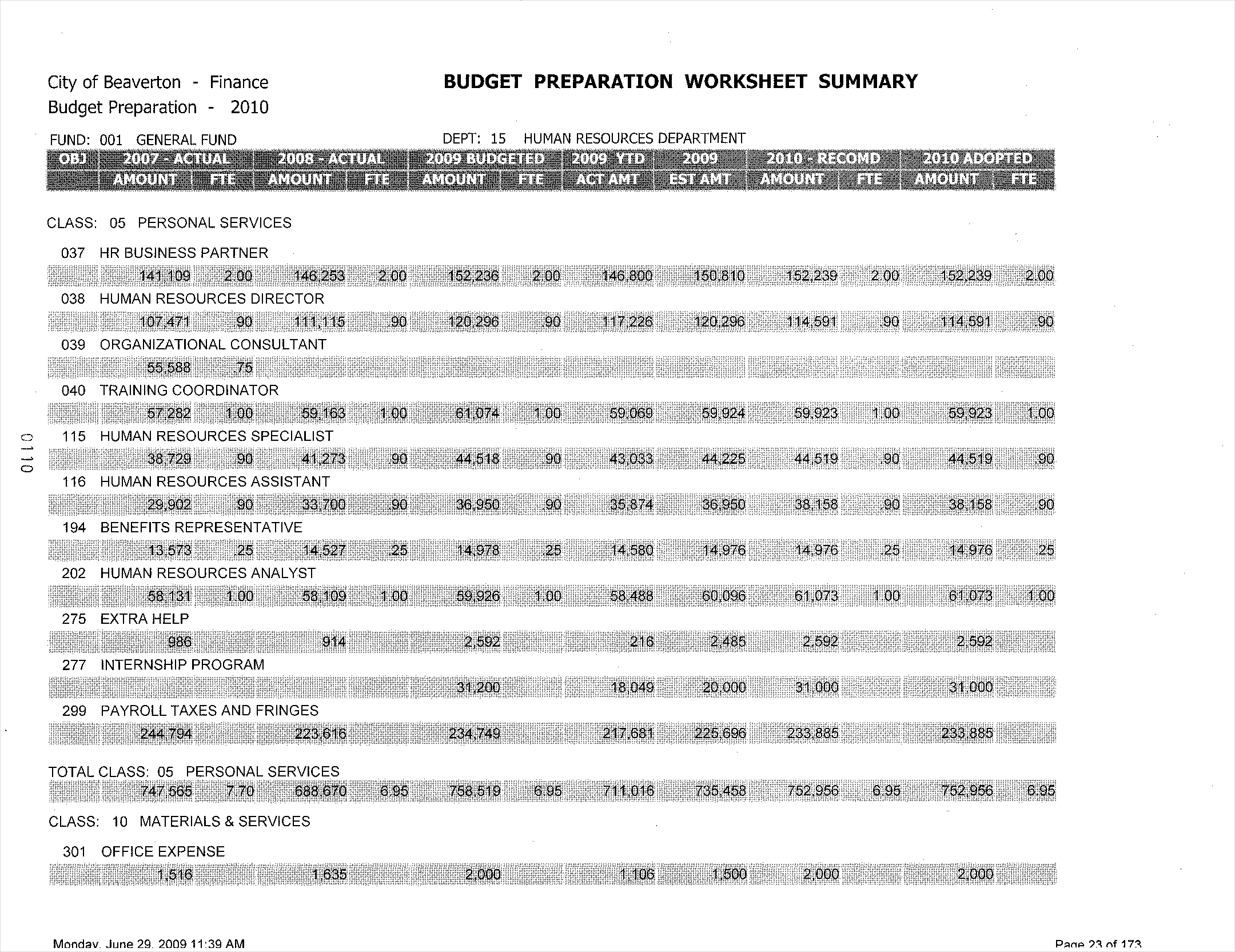 template for budget planning