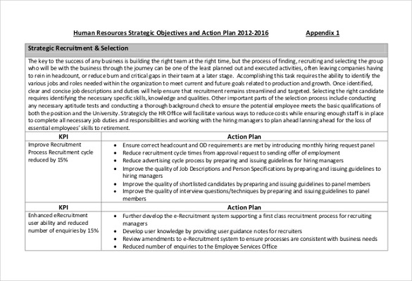 Human Resources Strategic Plan Template Flyer Template
