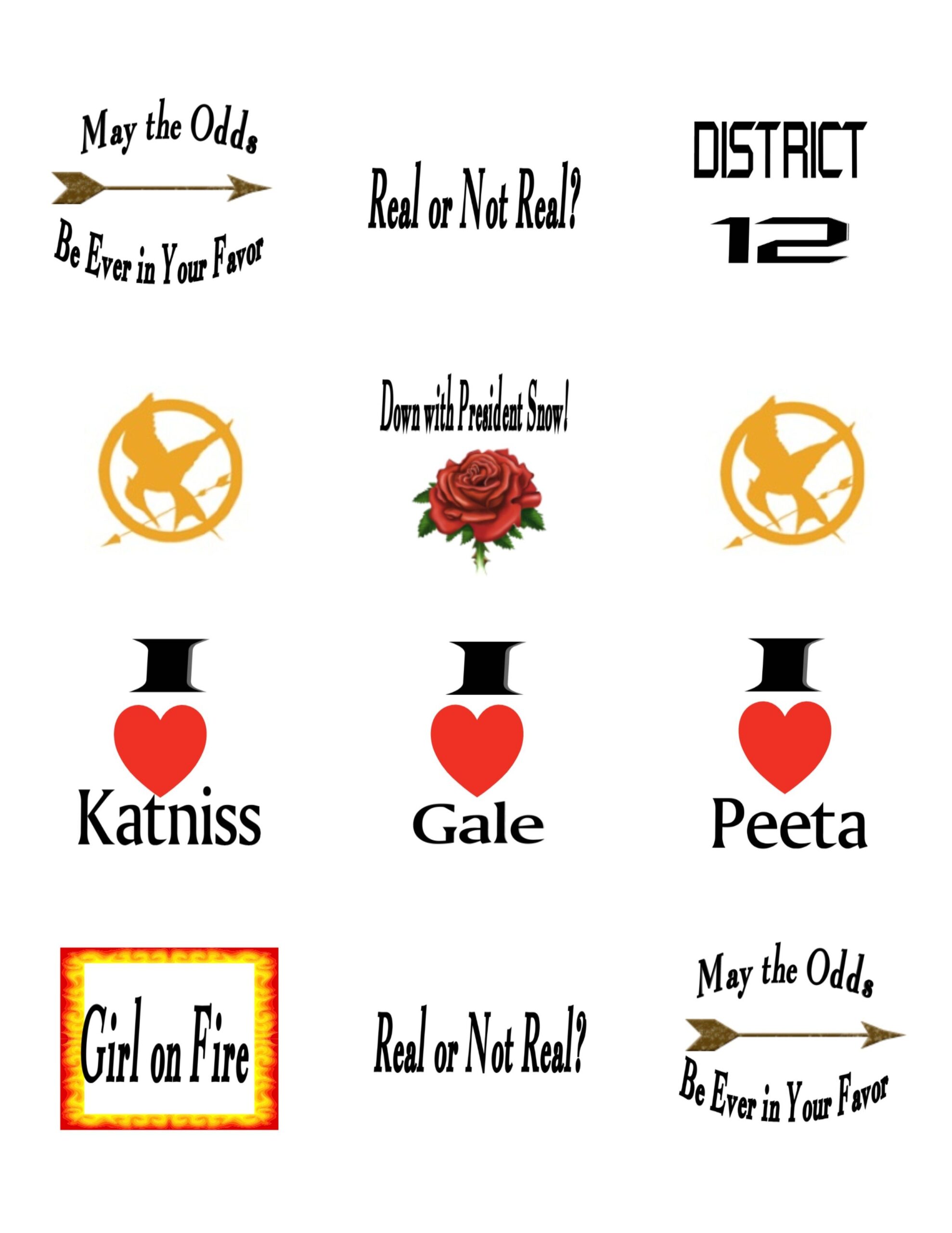 Hunger Games Bookmarks Printable Easy Camping Hacks Camping Games 
