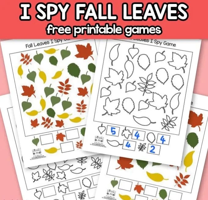I Spy Fall Leaves Free Printable Games Free Download And Print For You 