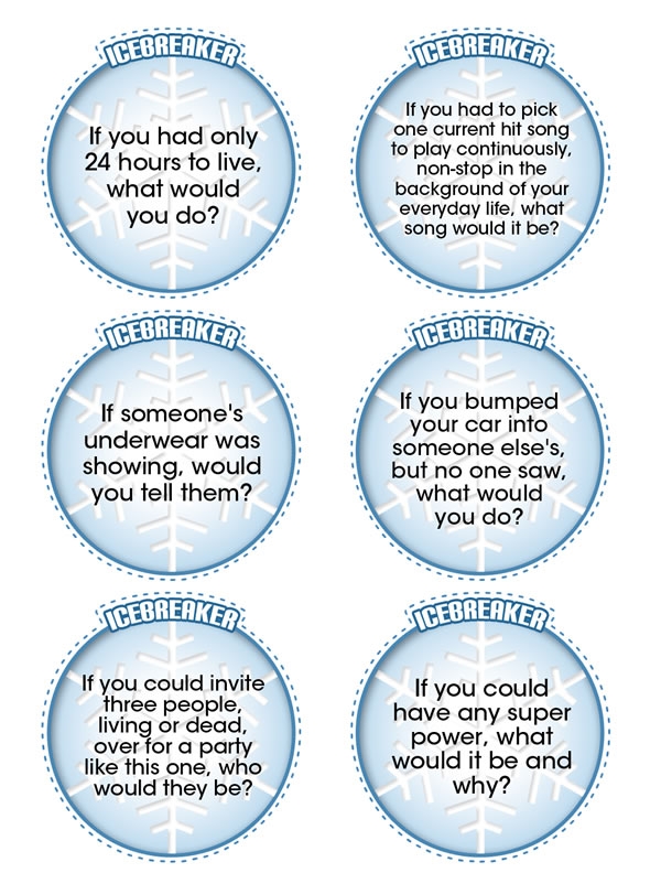 Ice Breaker Games For Church Meetings Free Math Worksheet Printable