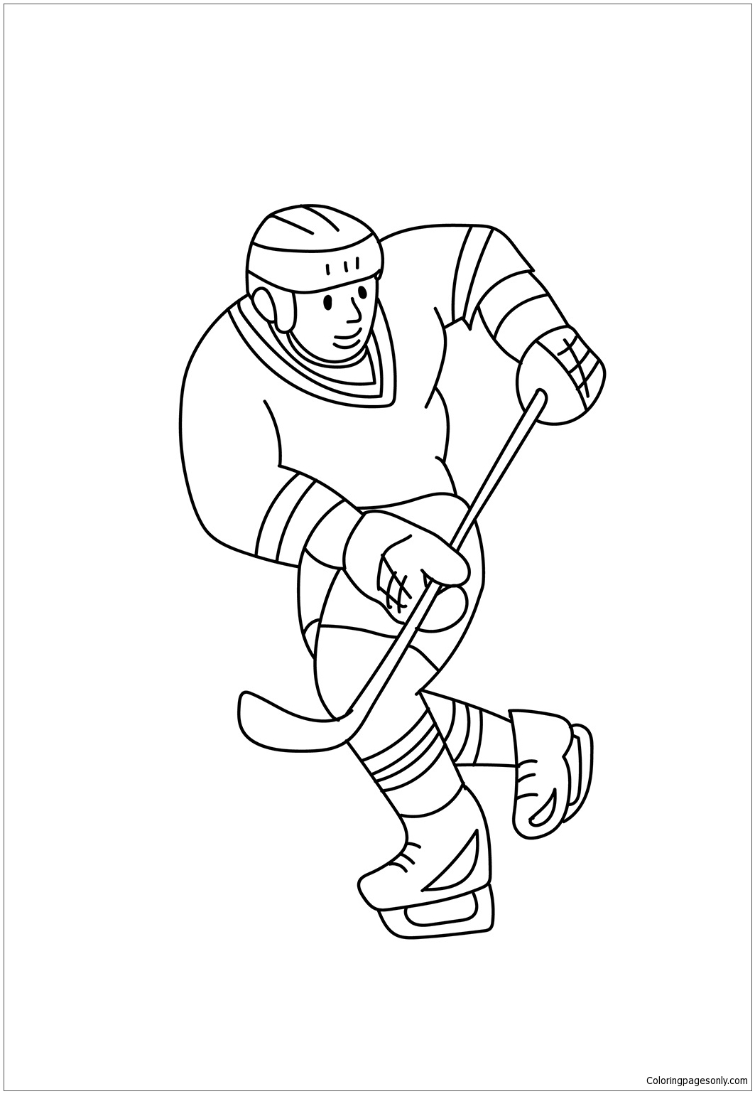 hockey coloring pictures printable