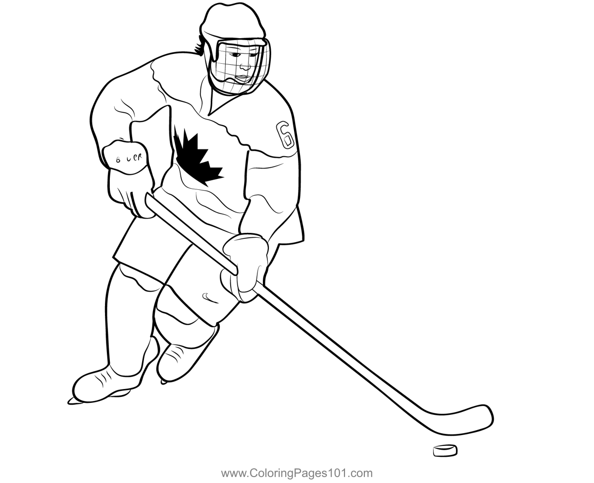 Ice Hockey Coloring Pages Printable Free Printable Templates