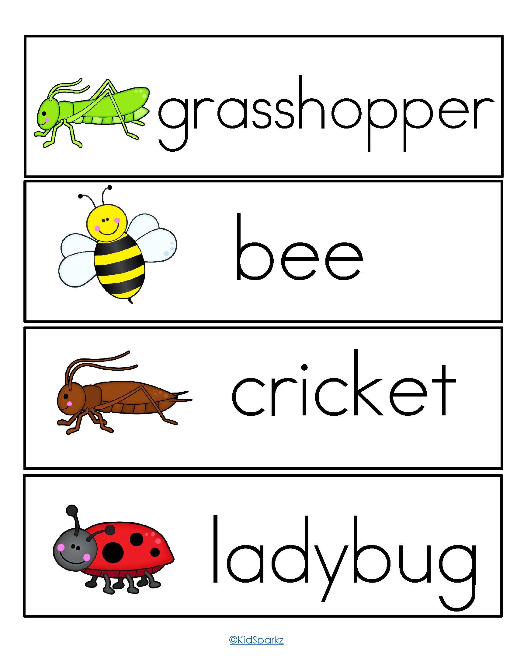 printable insect activities for preschoolers