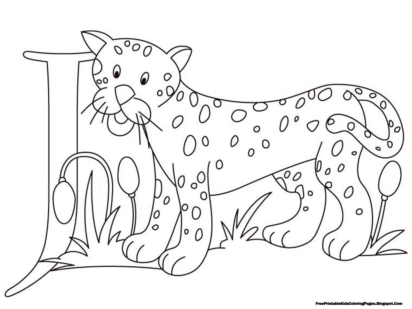 Jaguar Alphabet Coloring Pages Printable AMP Blogger Design