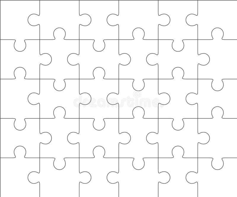 jigsaw puzzle blank template