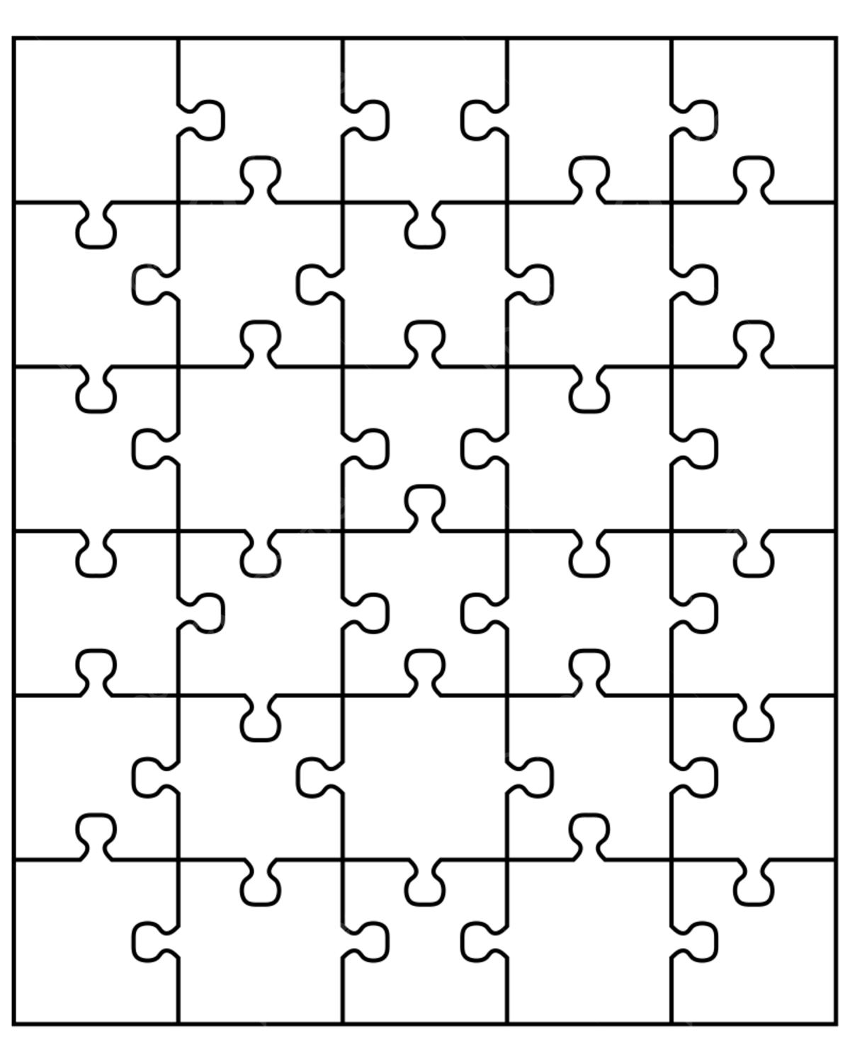 Jigsaw Puzzle Vector Design Images White Puzzle Template Jigsaw Design 