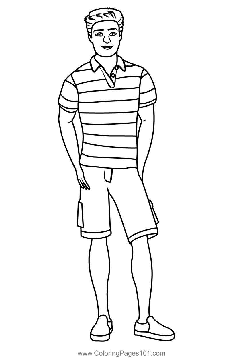 printable barbie pictures to color