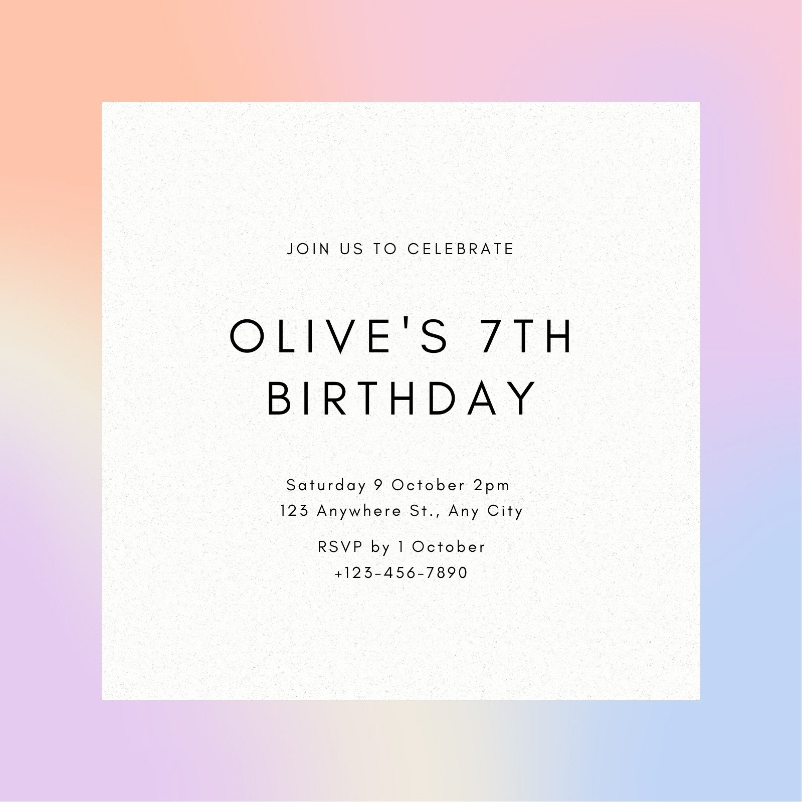 Kids Birthday Invitation Template Printable Kids Birt Vrogue co