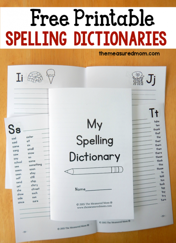 picture dictionary printable activity for kindergarten