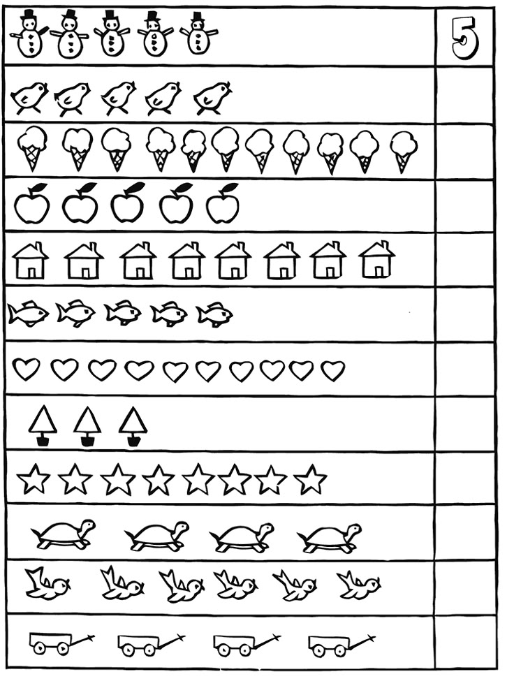 Kindergarten Math Printable Activities