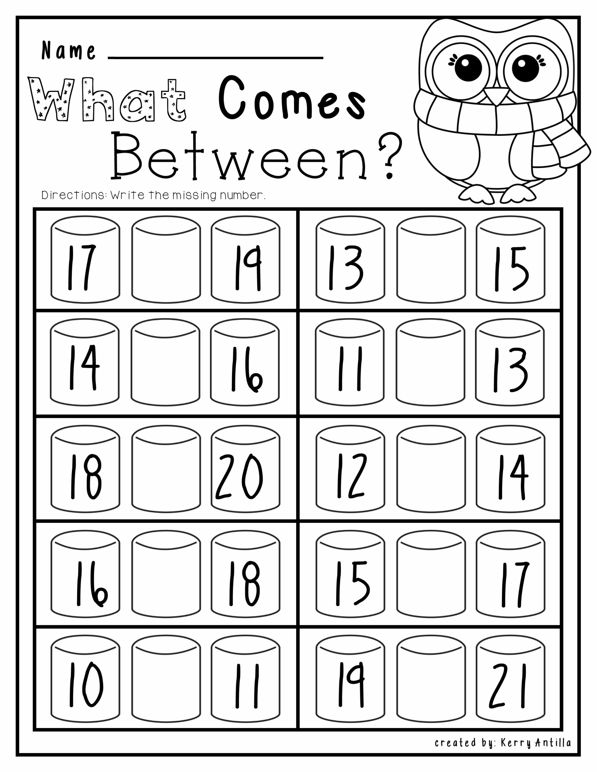 printable activities for kindergarten