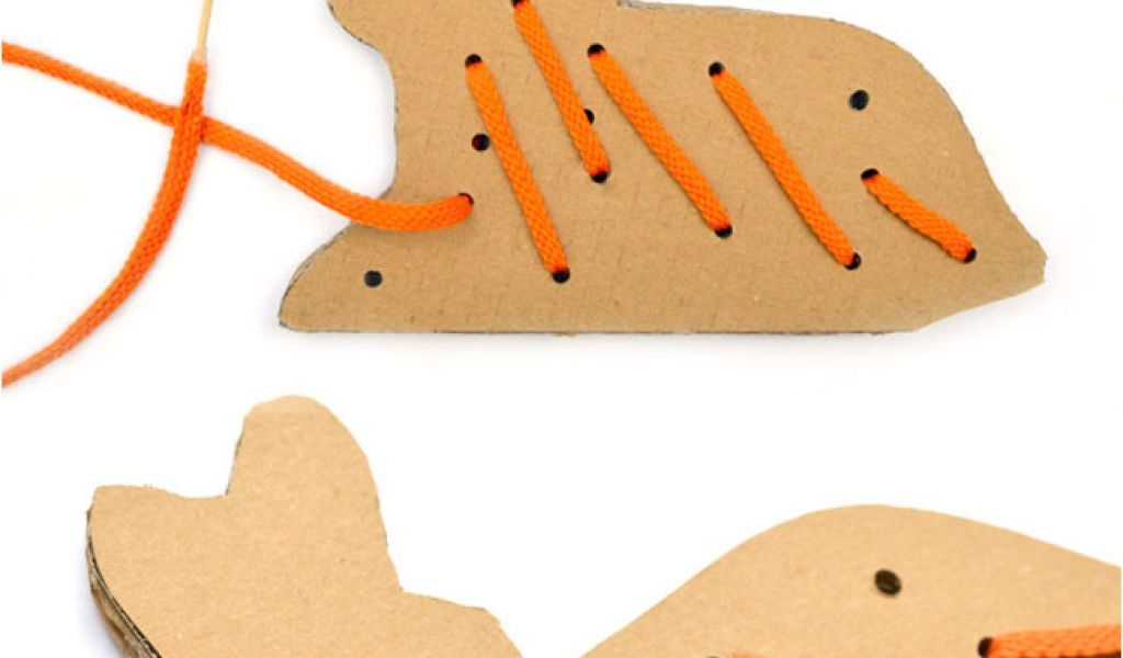 Lacing Card Templates Free Printable Bunny Lacing Card Template