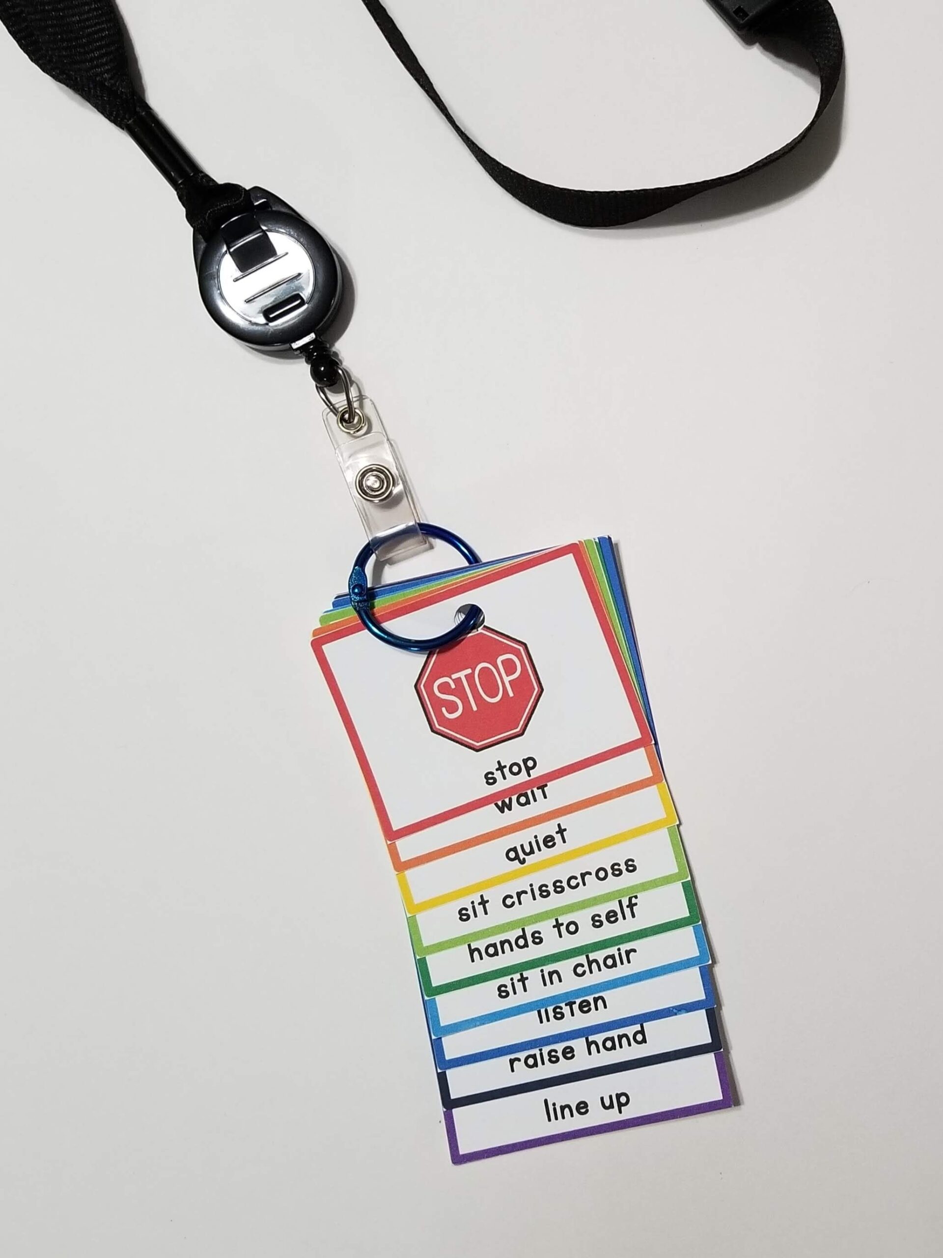 Lanyard Free Printable Visual Cue Cards For Autism Dev onallcylinders