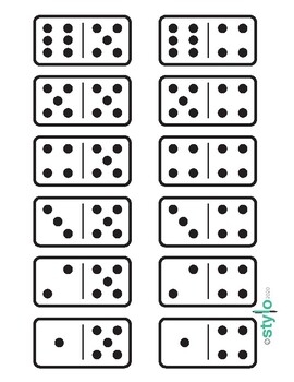 Large Dominoes Printable