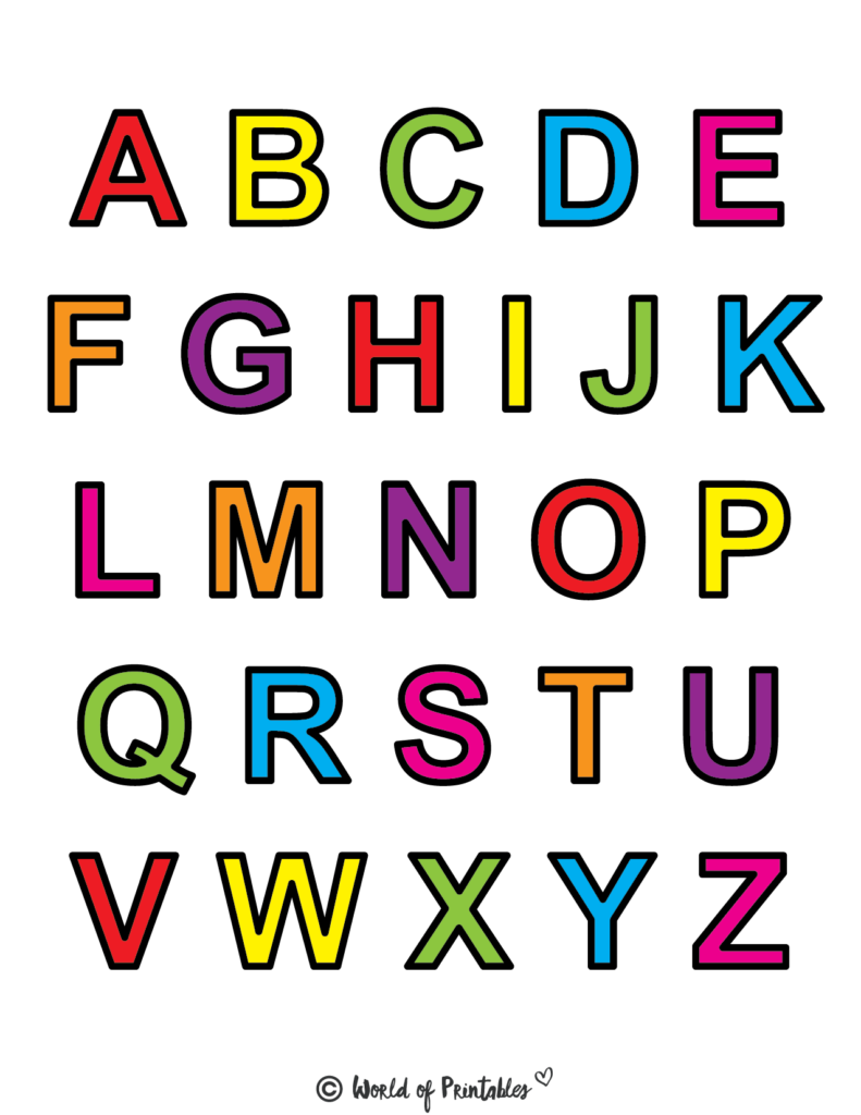 free printable letters with designs