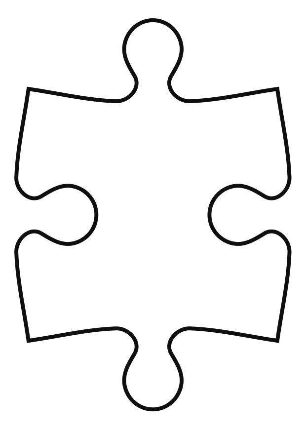 large puzzle piece template