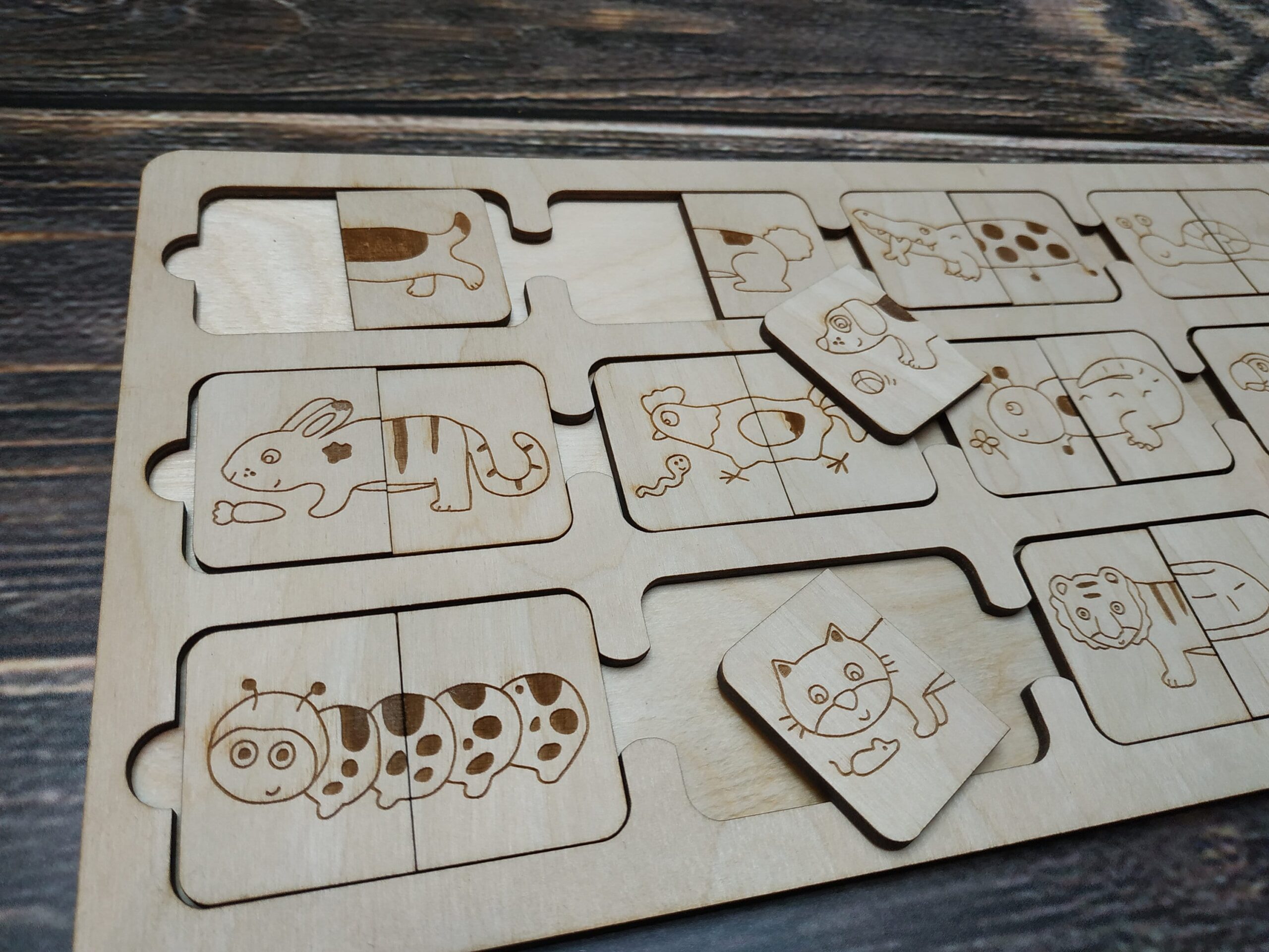 Laser Cut Puzzle Template