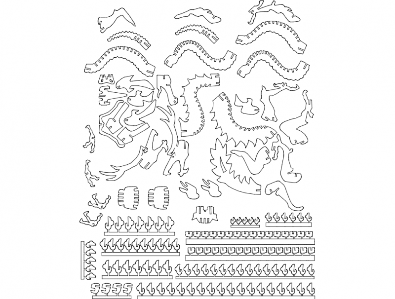 laser cut puzzle template
