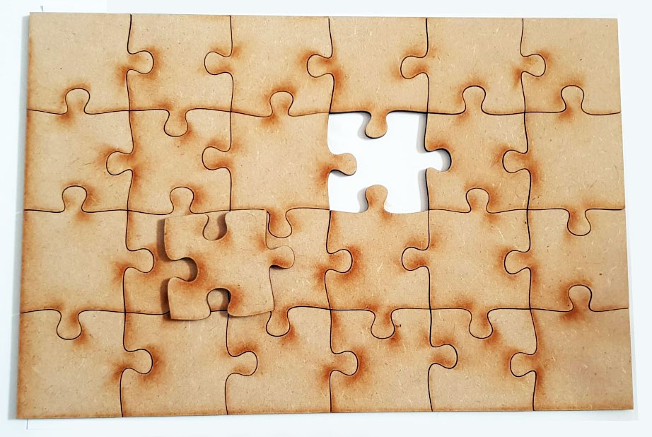 Laser Cut Puzzle Template