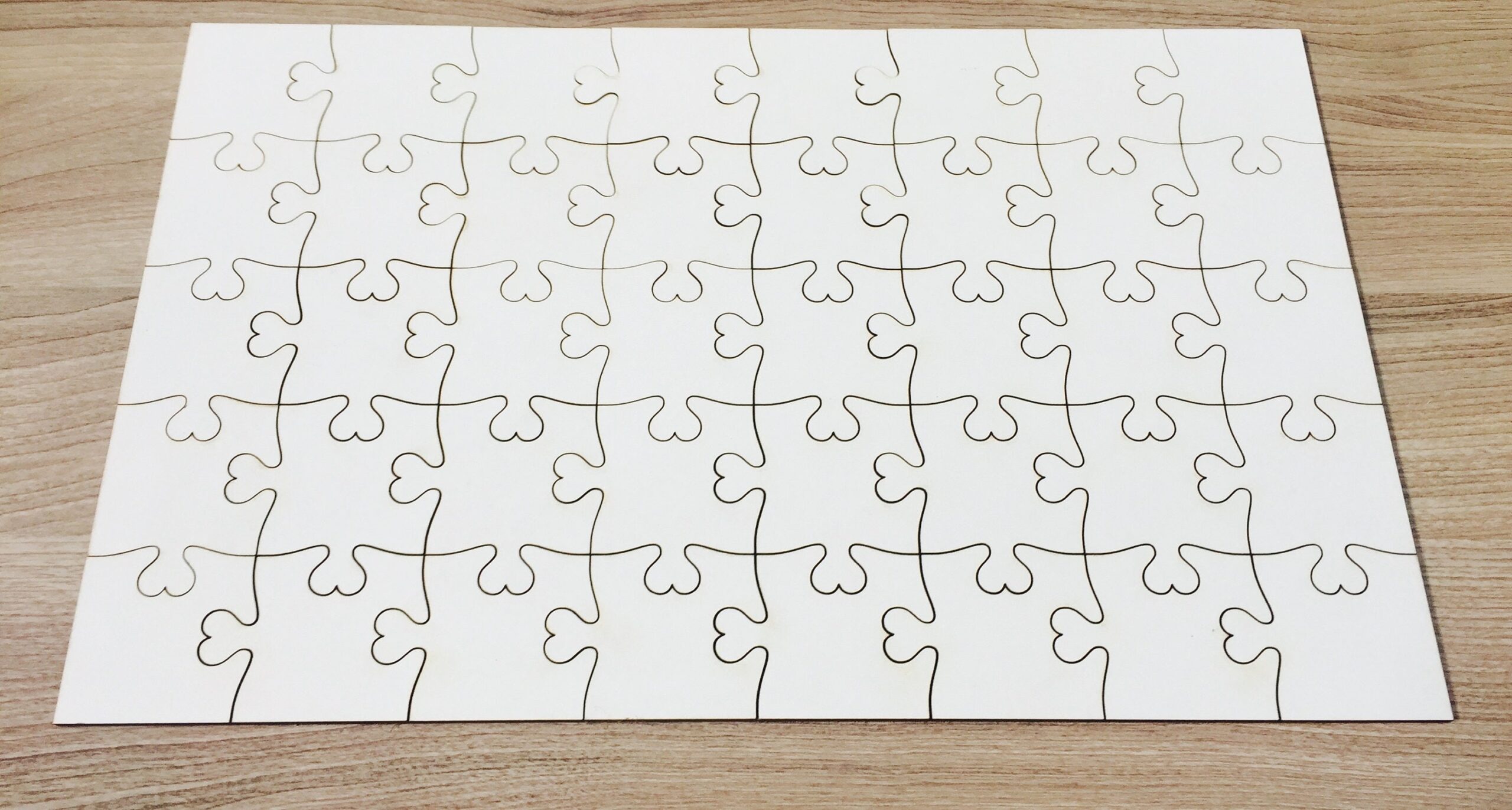 Laser Cut Puzzle Template