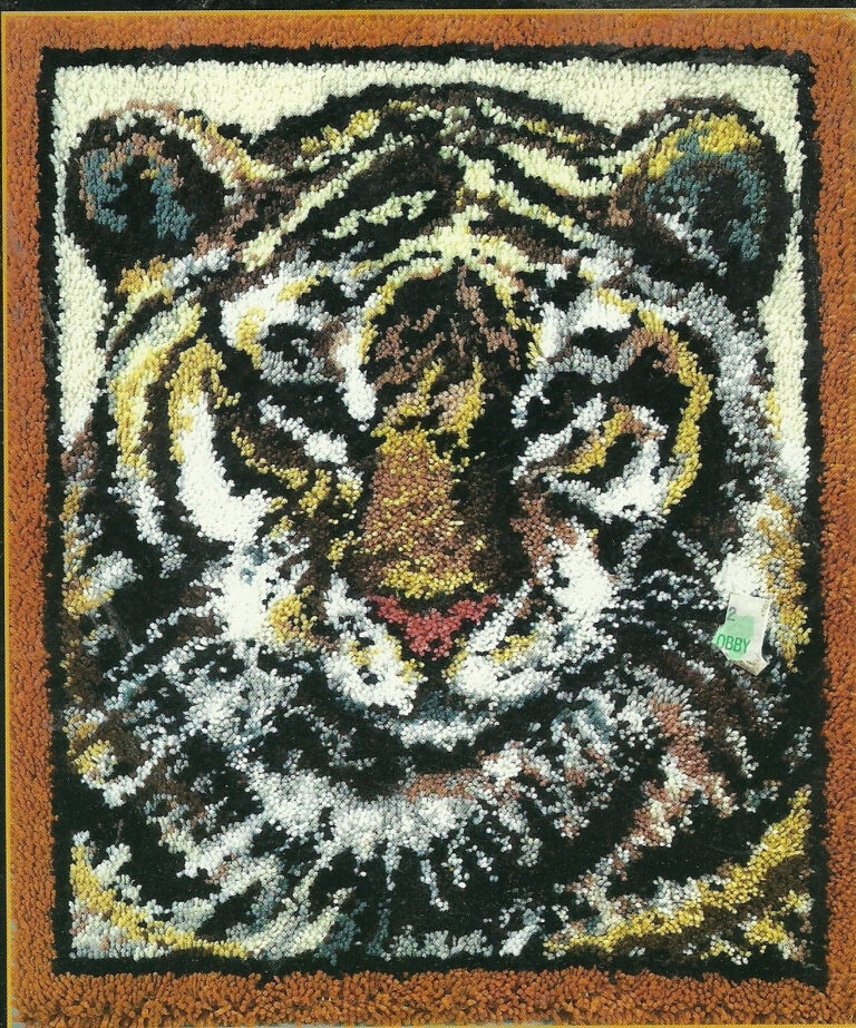 Latch Hook Pattern Tiger 30 X 36 Gerald Printable
