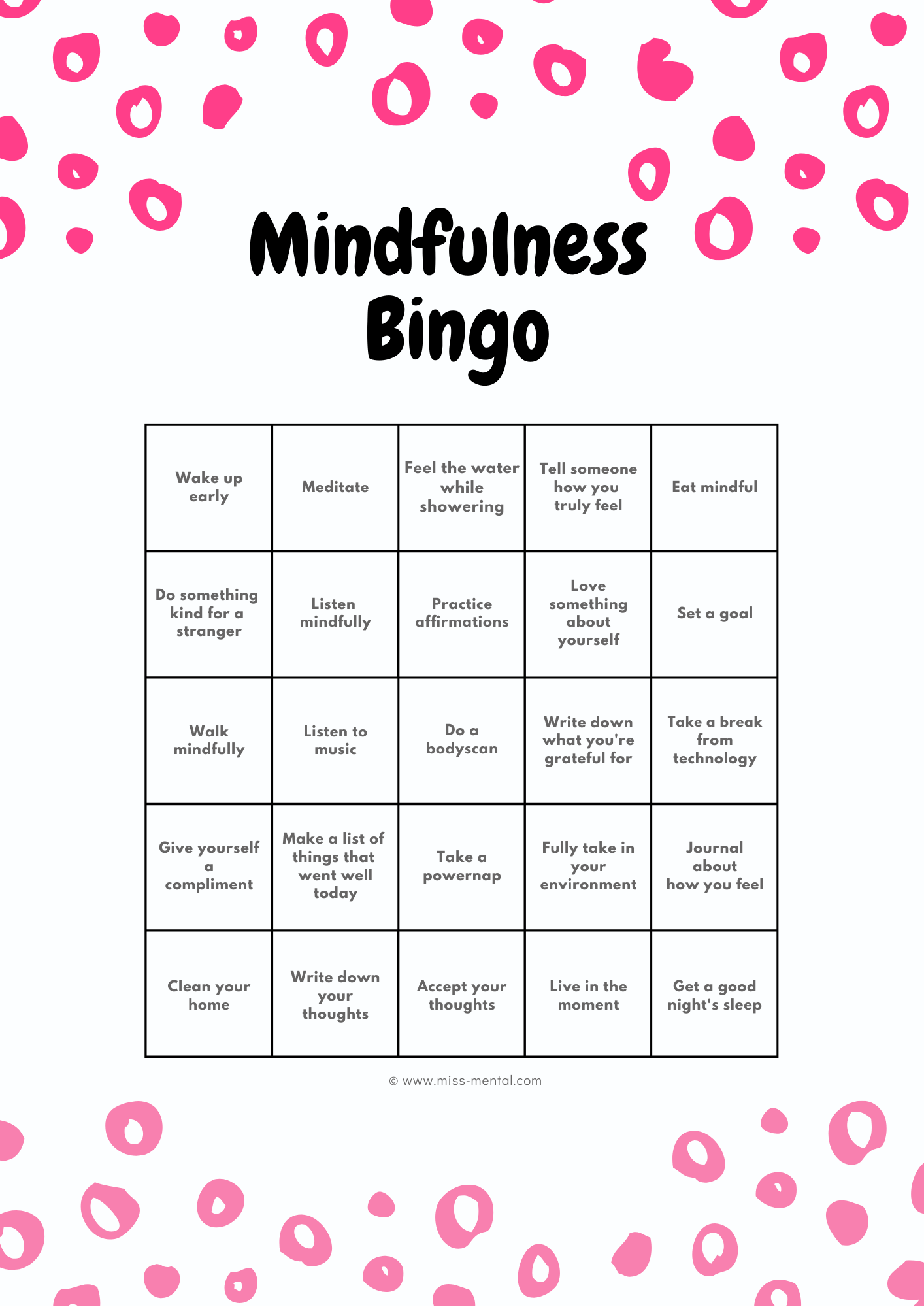 Learn Mindfulness Meditation In A Fun Way With This Free Printable 