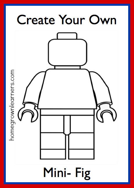 Lego Freebies Create Your Own LEGO Mini Figure Printable