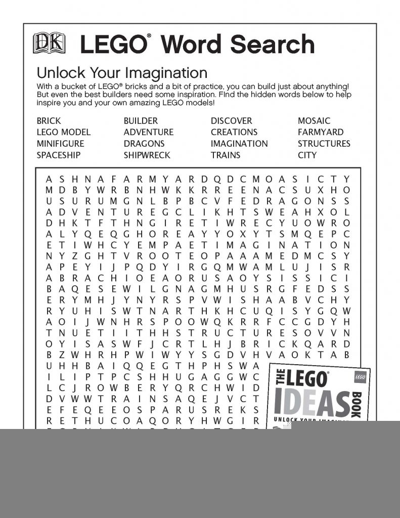 Lego Printables And Activities Brightly Word Search Printable