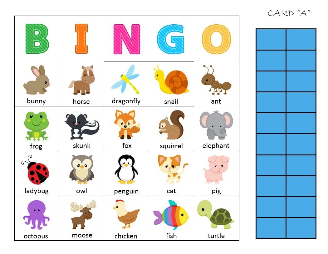 free printable esl bingo games