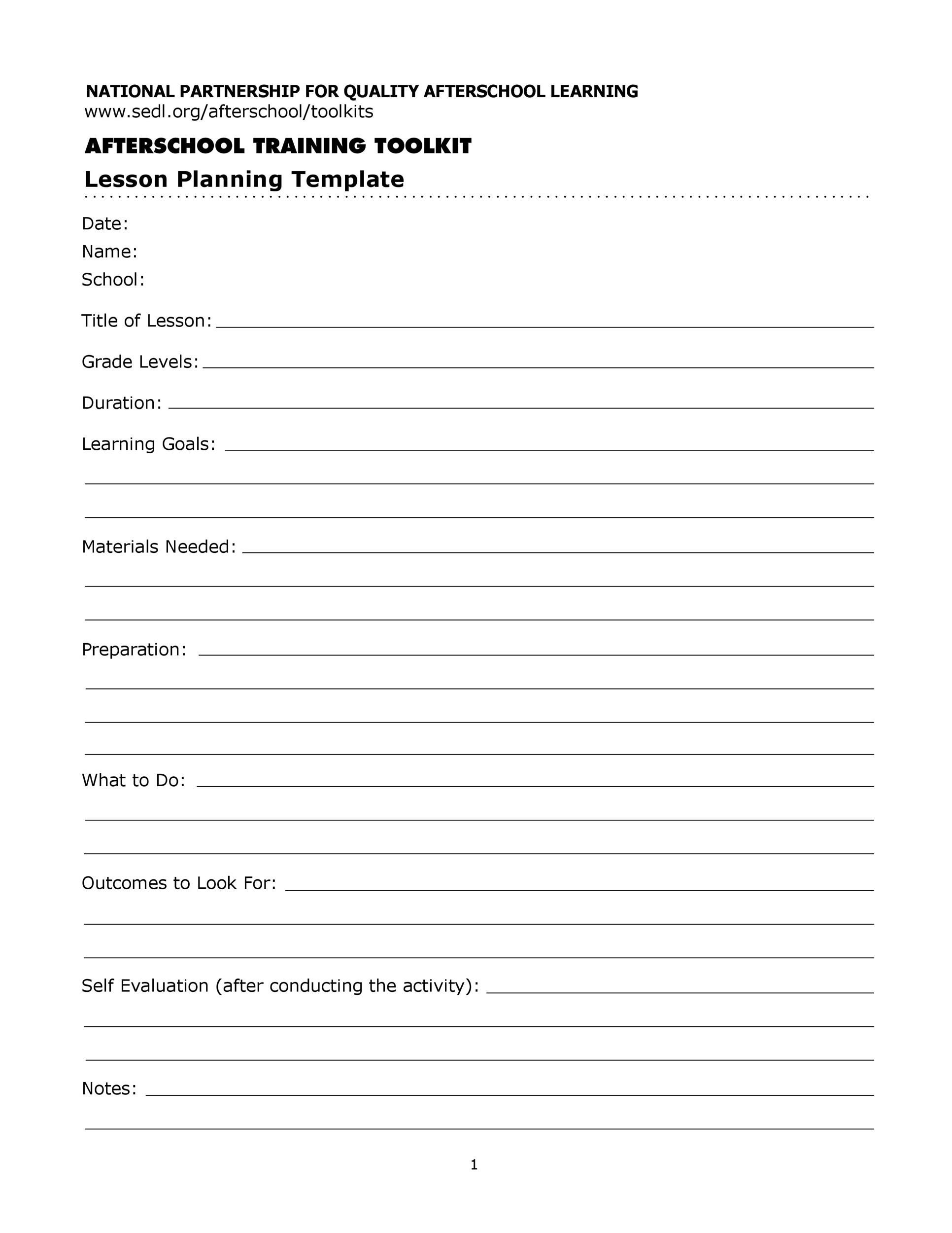 Lesson Plan Template Lesson Plan Templates Lesson Plan Template Free 