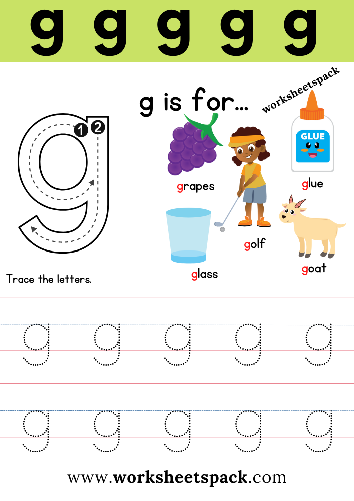 Letter G Activities For Preers Printable Pdf Infoupdate