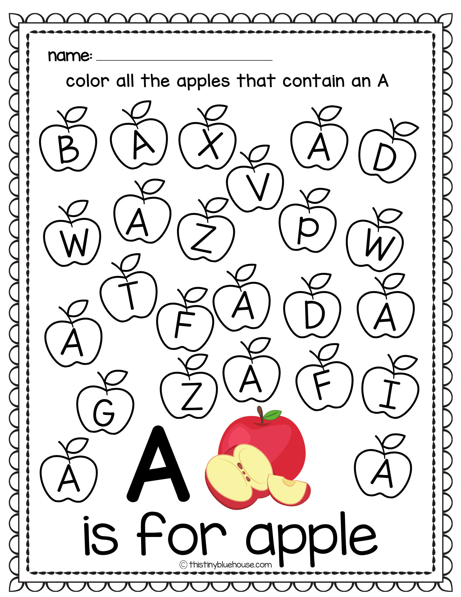 printable letter recognition activities