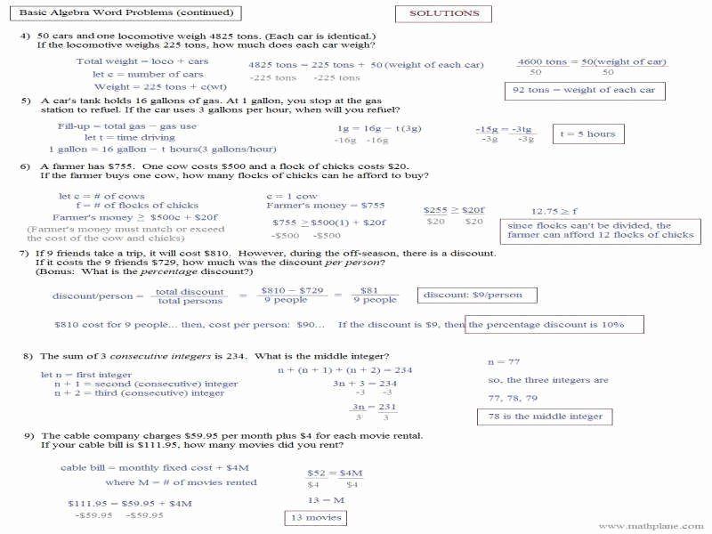 Linear Word Problems Worksheet Fresh Linear Systems Equations Capstone 