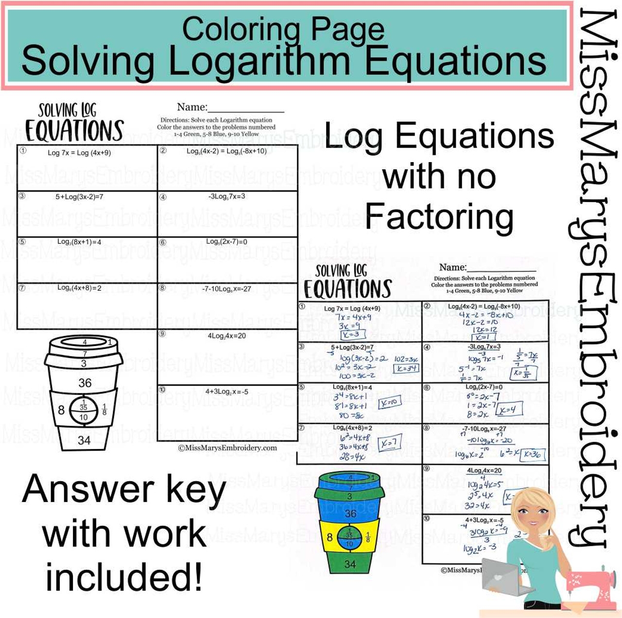Logarithmic Equation Lesson Plans Worksheets Reviewed By Teachers 