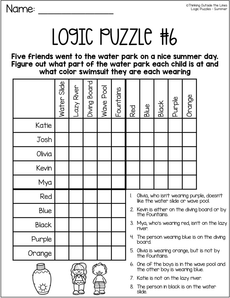 Logic Puzzle Template Printable Word Searches