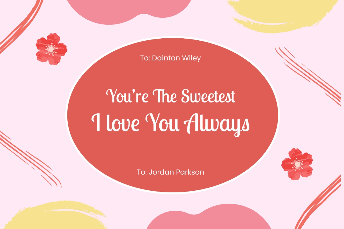 Love Card Design Template Edit Online Download Example Template