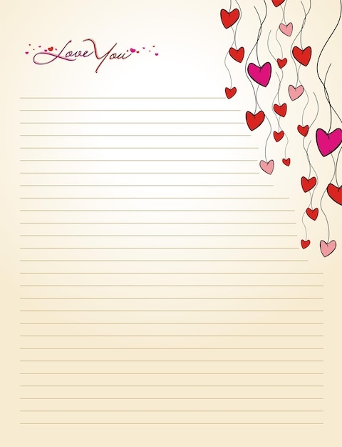 Love Letter Template Design Free Infoupdate