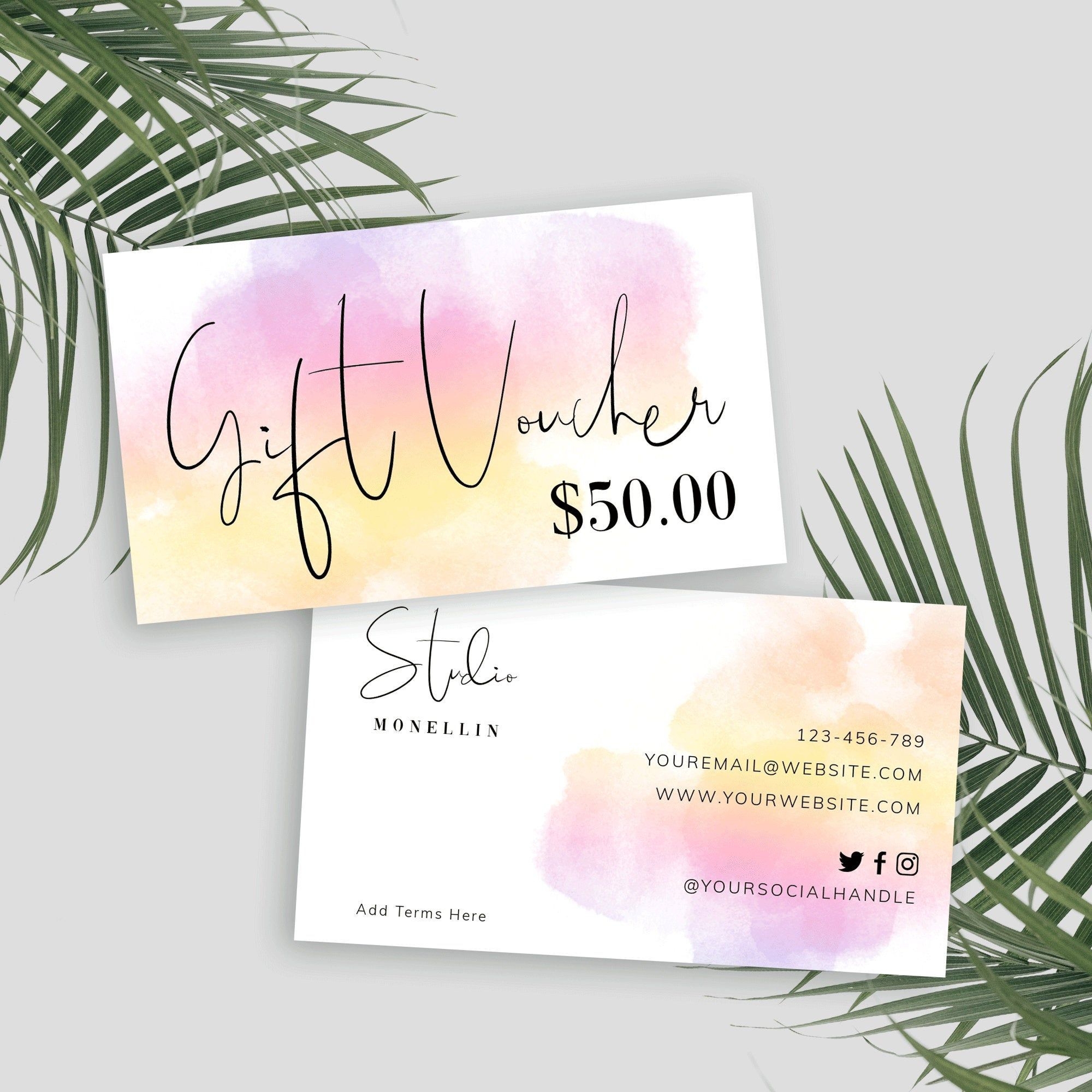 Loyalty Card Template Gift Card Template Printable Gift Cards Diy