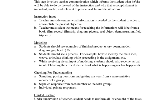 Madeline Hunter Lesson Plan Format Template Google Search Th With