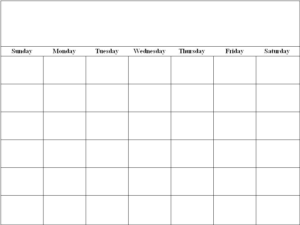Make Your Own Printable Calendar