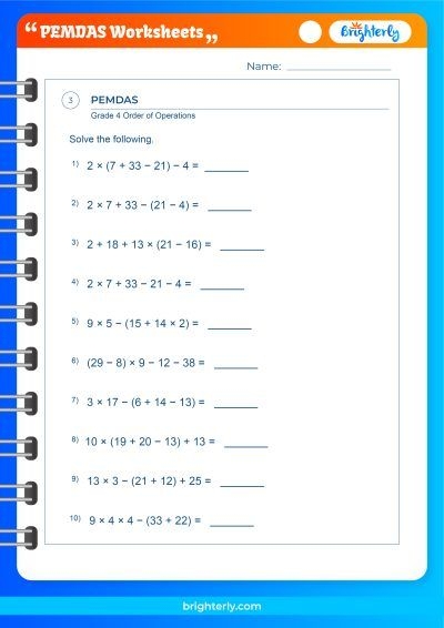 Mastering PEMDAS Equations Worksheets For Success