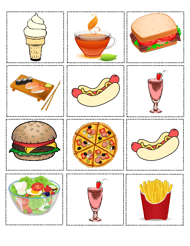 Matching Game Food